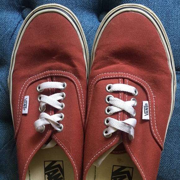 rust colored vans